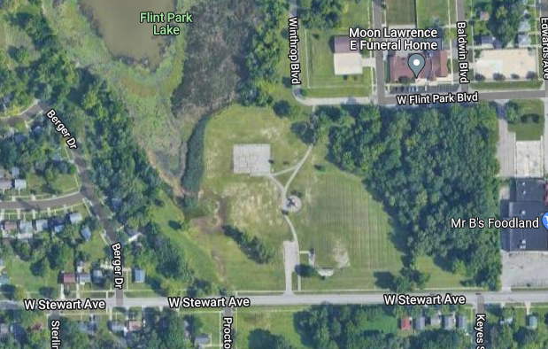 Flint Park (Flint Amusement Park) - Current Aerial Photo